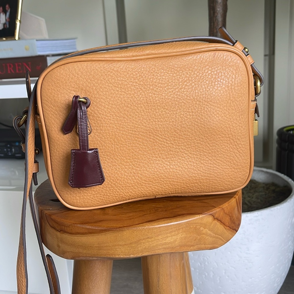JCrew tan cross-body bag